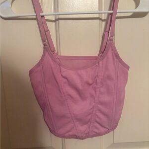 Colsie Light Pink Ribbed Top